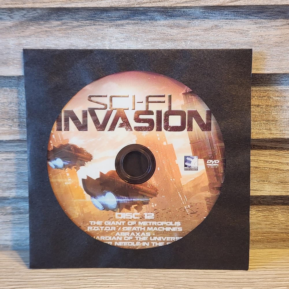 🔥 Sci Fi Invasion Science Fiction DVD Disc 12 5 Movies
